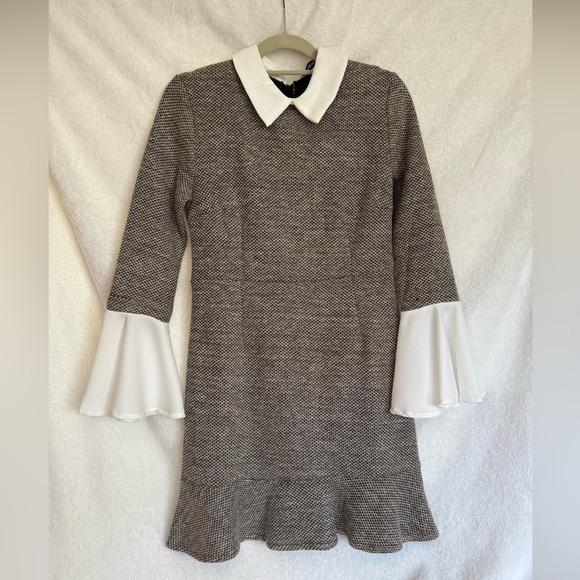 SHEIN Dresses & Skirts - Black and White Tweed Long Sleeve Dress